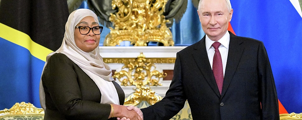 Путин принимает президента Танзании Самию Сулуху Хасан в Москве