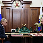 Путин встретился с губернатором Смоленской области Анохиным