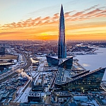 «Лахта Центр» в Петербурге включит памятную подсветку ко Дню полного снятия блокады Ленинграда