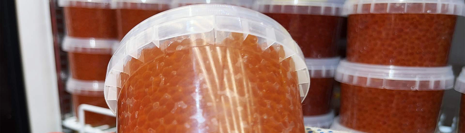 Объем промаркированной красной икры увеличился на 18% за сезон