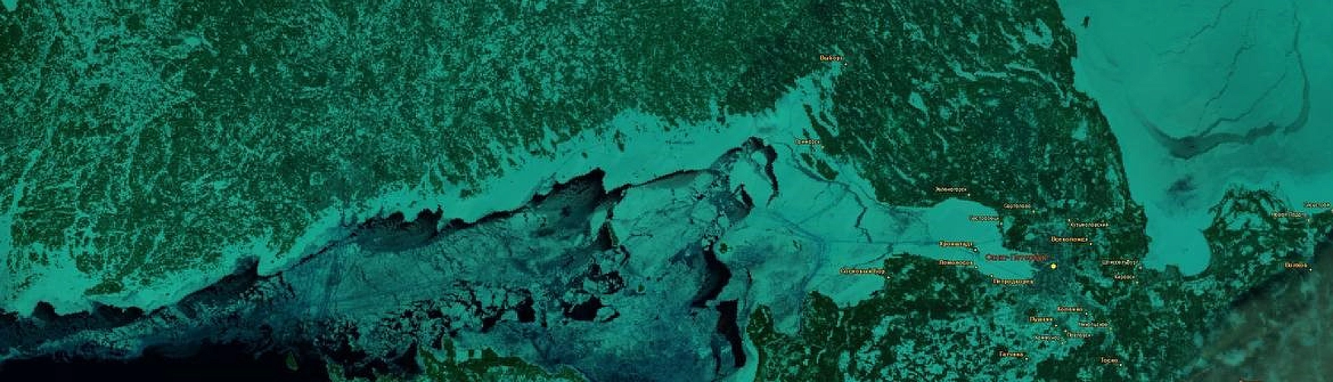 Восточная и центральная части Финского залива покрылись льдом впервые за более чем 10 лет