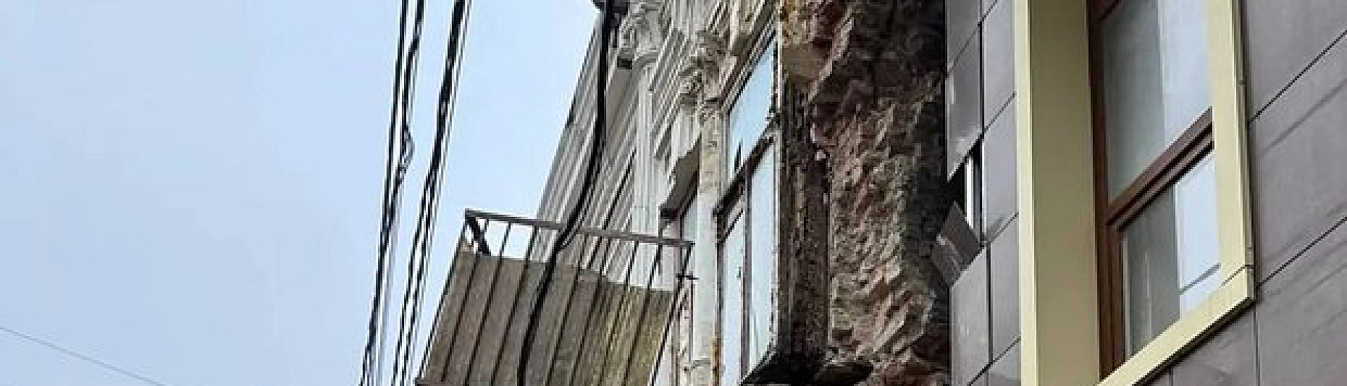 В центре Ростова-на-Дону обрушилась стена жилого дома