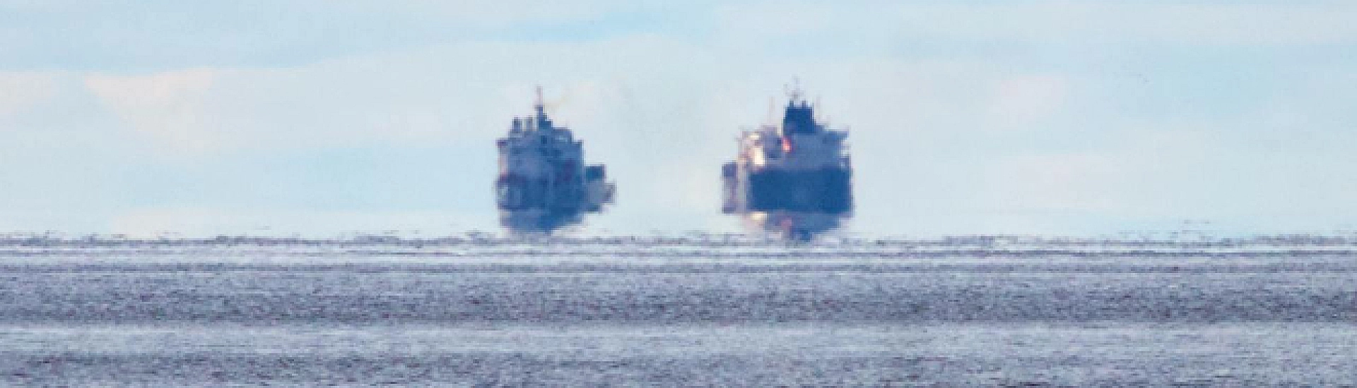 Редкое явление «Фата-Моргана» сняли над Каспийским морем в Дагестане
