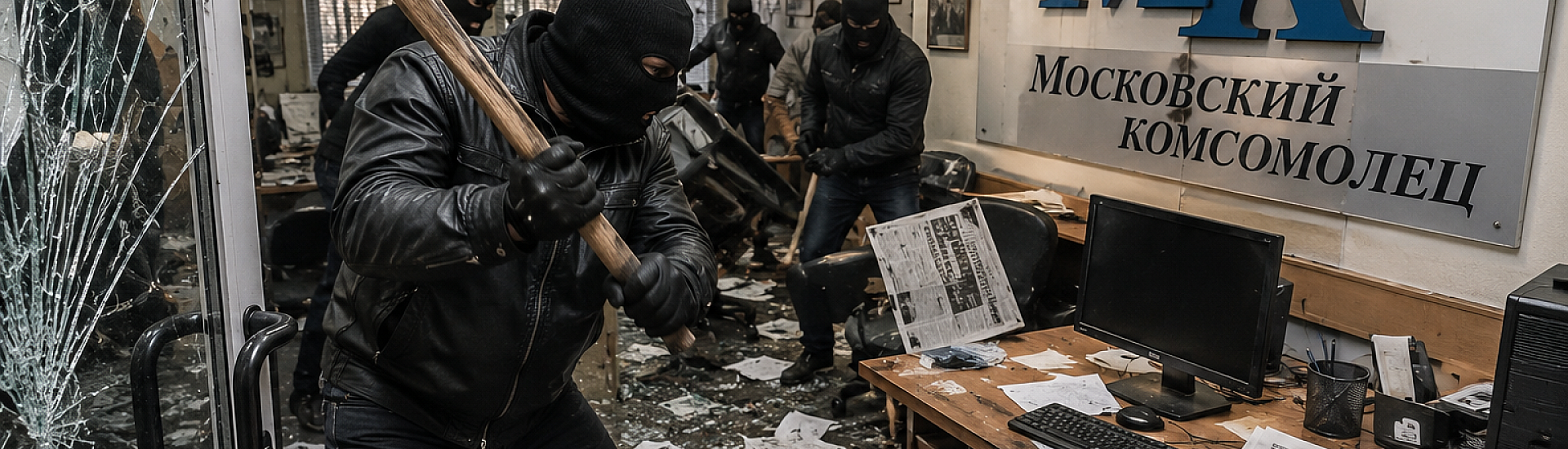В редакцию «Московского комсомольца» ворвались неизвестные в масках