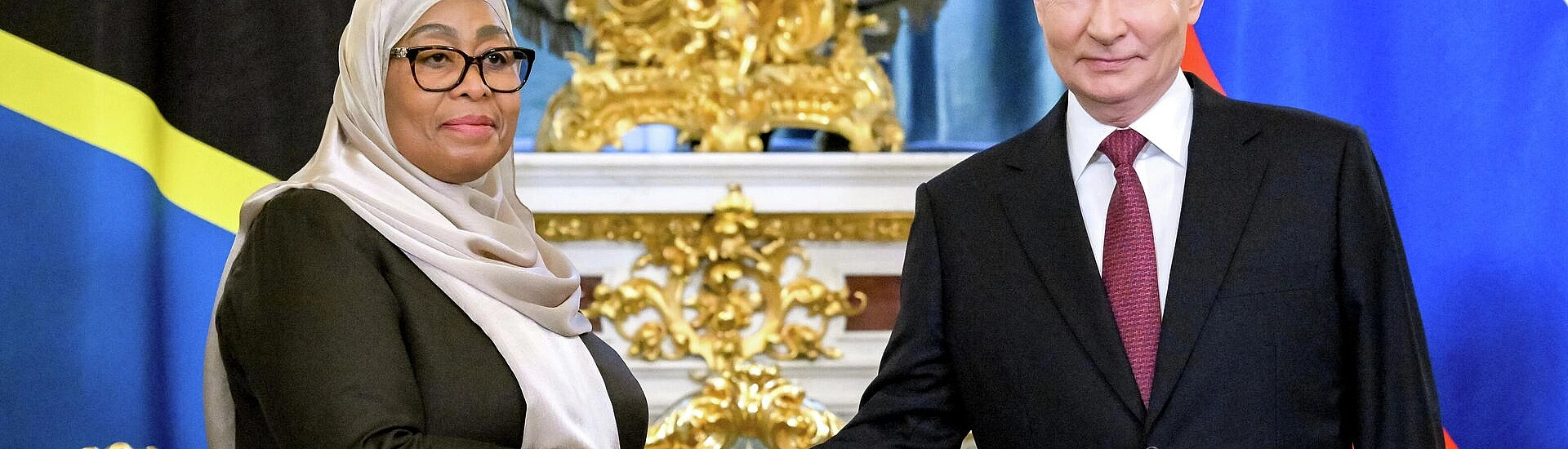 Путин принимает президента Танзании Самию Сулуху Хасан в Москве