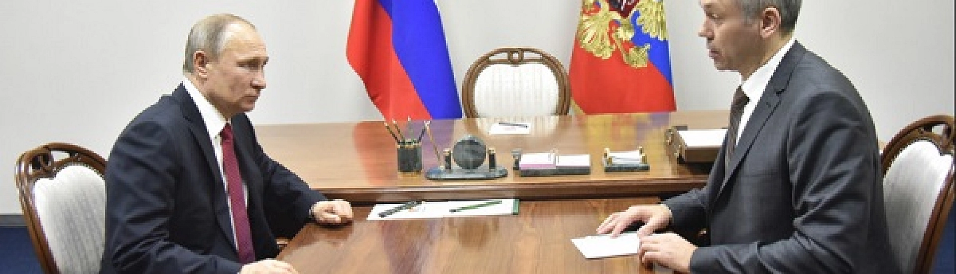 Путин провел рабочую встречу с губернатором Новосибирской области Травниковым