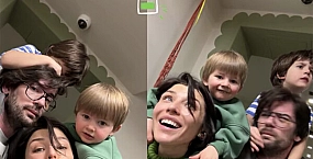 Алина Астровская и Антон Лаврентьев показали подросших сыновей