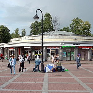 В Петербурге приостановили снос вестибюля метро «Парк Победы»