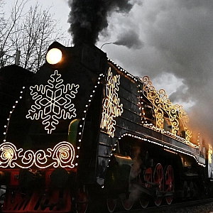Поезд Деда Мороза отправился в большое путешествие по России