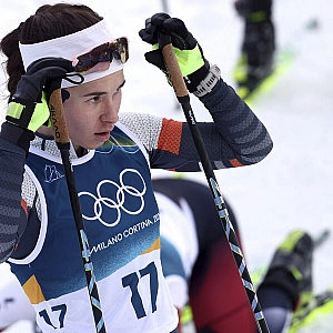 Дарья Непряева финишировала 21-й в гонке на 10 км на Олимпиаде в Италии