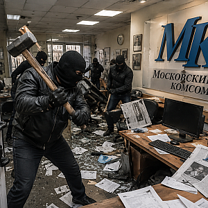 В редакцию «Московского комсомольца» ворвались неизвестные в масках