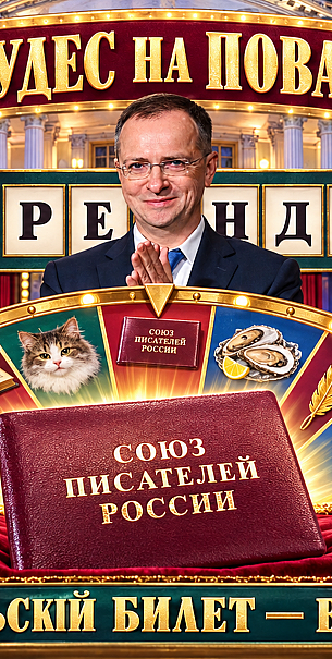 Поле чудес на Поварской: за какие романы Мединский вручает писательские билеты Якубовичу и Куклачеву?
