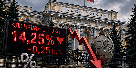 Банк России в девятый раз подряд снизил ключевую ставку