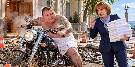 «Харлеи», полотенце и 360 тысяч: кто крышевал благоустройство Долматова?